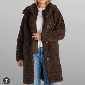 BYLT Women's Brown Teddy Coat - NWT, Medium